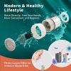 imageCECEFIN 8pcs Filter Cartridges Replacement for Swivel Faucet Water Filter 1um MicroPorous Purifier 12inch Diameter Strong Filterability Element Improve Water ConditionsA Swivel Faucet Aerator