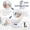 imageCECEFIN 8pcs Filter Cartridges Replacement for Swivel Faucet Water Filter 1um MicroPorous Purifier 12inch Diameter Strong Filterability Element Improve Water ConditionsF Grey ONOFF Pause Sprayer