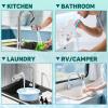 imageCECEFIN 8pcs Filter Cartridges Replacement for Swivel Faucet Water Filter 1um MicroPorous Purifier 12inch Diameter Strong Filterability Element Improve Water ConditionsH Silvery Faucet water filterSilver