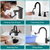 imageCECEFIN 8pcs Filter Cartridges Replacement for Swivel Faucet Water Filter 1um MicroPorous Purifier 12inch Diameter Strong Filterability Element Improve Water ConditionsB Black Swivel Faucet Aerator