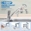 imageCECEFIN 8pcs Filter Cartridges Replacement for Swivel Faucet Water Filter 1um MicroPorous Purifier 12inch Diameter Strong Filterability Element Improve Water ConditionsC Silver2 Filtered Swivel Aerator