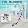 imageCECEFIN 8pcs Filter Cartridges Replacement for Swivel Faucet Water Filter 1um MicroPorous Purifier 12inch Diameter Strong Filterability Element Improve Water ConditionsD Silver3 Telescopic Filtered Swivel Aerator
