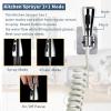 imageCECEFIN 8pcs Filter Cartridges Replacement for Swivel Faucet Water Filter 1um MicroPorous Purifier 12inch Diameter Strong Filterability Element Improve Water ConditionsF Grey ONOFF Pause Sprayer