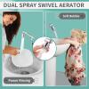 imageCECEFIN 8pcs Filter Cartridges Replacement for Swivel Faucet Water Filter 1um MicroPorous Purifier 12inch Diameter Strong Filterability Element Improve Water ConditionsE Silver4 Long Arm Aerator