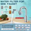 imageCECEFIN 8pcs Filter Cartridges Replacement for Swivel Faucet Water Filter 1um MicroPorous Purifier 12inch Diameter Strong Filterability Element Improve Water ConditionsD Silver3 Telescopic Filtered Swivel Aerator
