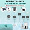 imageCECEFIN 8pcs Filter Cartridges Replacement for Swivel Faucet Water Filter 1um MicroPorous Purifier 12inch Diameter Strong Filterability Element Improve Water ConditionsH WhiteFaucet water filterSilver