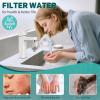 imageCECEFIN 8pcs Filter Cartridges Replacement for Swivel Faucet Water Filter 1um MicroPorous Purifier 12inch Diameter Strong Filterability Element Improve Water ConditionsH Silvery Faucet water filterSilver