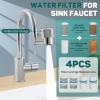 imageCECEFIN 8pcs Filter Cartridges Replacement for Swivel Faucet Water Filter 1um MicroPorous Purifier 12inch Diameter Strong Filterability Element Improve Water ConditionsH WhiteFaucet water filterSilver