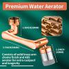 imageCECEFIN 8pcs Filter Cartridges Replacement for Swivel Faucet Water Filter 1um MicroPorous Purifier 12inch Diameter Strong Filterability Element Improve Water ConditionsA Swivel Faucet Aerator