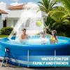 imageCECEFIN PoolFountains for AboveInground Pools  Pool Waterfall Sprinkler for Relaxation Cooling Temperatures 1020 Degrees Water Fun for Friends and Family Swimming Pond Decor ampamp AccessoriesB White Dual Spray Pool Fountain