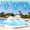 imageCECEFIN PoolFountains for AboveInground Pools  Pool Waterfall Sprinkler for Relaxation Cooling Temperatures 1020 Degrees Water Fun for Friends and Family Swimming Pond Decor ampamp AccessoriesB White Dual Spray Pool Fountain