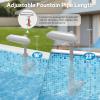 imageCECEFIN PoolFountains for AboveInground Pools  Pool Waterfall Sprinkler for Relaxation Cooling Temperatures 1020 Degrees Water Fun for Friends and Family Swimming Pond Decor ampamp AccessoriesE Grey Auto Swing Pool Fountain
