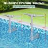 imageCECEFIN PoolFountains for AboveInground Pools  Pool Waterfall Sprinkler for Relaxation Cooling Temperatures 1020 Degrees Water Fun for Friends and Family Swimming Pond Decor ampamp AccessoriesC Greytelescopic Pool Fountain