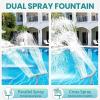 imageCECEFIN PoolFountains for AboveInground Pools  Pool Waterfall Sprinkler for Relaxation Cooling Temperatures 1020 Degrees Water Fun for Friends and Family Swimming Pond Decor ampamp AccessoriesC Greytelescopic Pool Fountain