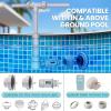 imageCECEFIN PoolFountains for AboveInground Pools  Pool Waterfall Sprinkler for Relaxation Cooling Temperatures 1020 Degrees Water Fun for Friends and Family Swimming Pond Decor ampamp AccessoriesC Greytelescopic Pool Fountain