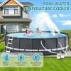 imageCECEFIN PoolFountains for AboveInground Pools  Pool Waterfall Sprinkler for Relaxation Cooling Temperatures 1020 Degrees Water Fun for Friends and Family Swimming Pond Decor ampamp AccessoriesC Greytelescopic Pool Fountain
