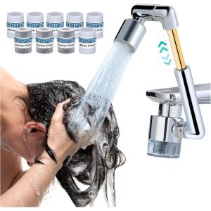 imageCECEFIN 8pcs Filter Cartridges Replacement for Swivel Faucet Water Filter 1um MicroPorous Purifier 12inch Diameter Strong Filterability Element Improve Water ConditionsD Silver3 Telescopic Filtered Swivel Aerator