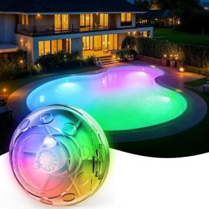 imageCECEFIN Return Jet Pool Lights  Underwater Light for Above GroundInground Pool 7 RGB Color Changing IP68 Submersible LED Light Waterproof for Swimming Decoration Summer Party Water Fun
